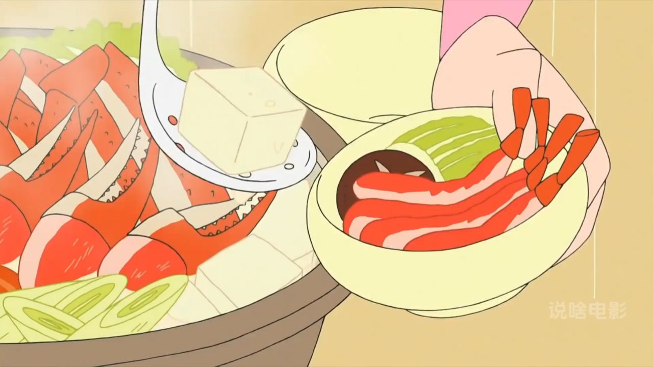 蜡笔小新美食篇小爱与火锅哦