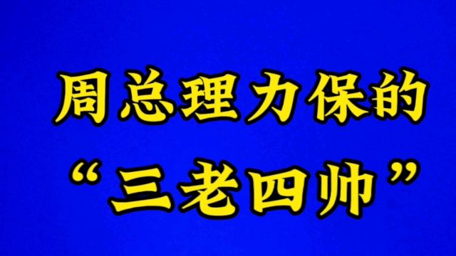 1967年周总理力保被江青迫害的“三老四帅”