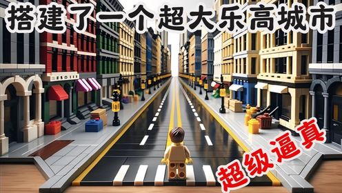 【创意乐高】我搭建了一个超大乐高城市！