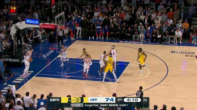 NBA季后赛：步行者vs尼克斯G7第3节中文解说回放