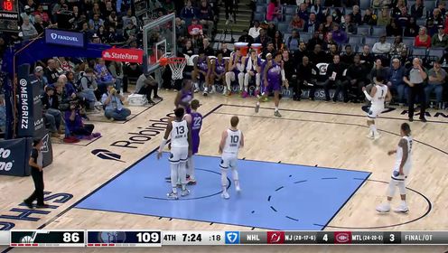 《NBA全场集锦》【回放】NBA常规赛：爵士vs灰熊第4节英文原声回放