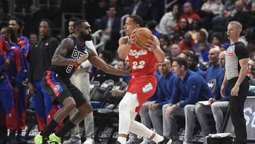 《NBA全场集锦》【球星】贝恩vs活塞集锦 全场狂砍38+7+3投篮23中15带领灰熊战胜活塞