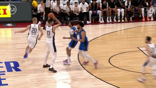《NBA全场集锦》笑纳失误大礼！盖茨抢断连线送出妙传 罗登一步登高暴扣得手