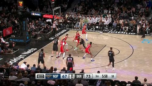 《布鲁克林篮网》【回放】NBA常规赛：鹈鹕vs篮网第3节中文解说回放