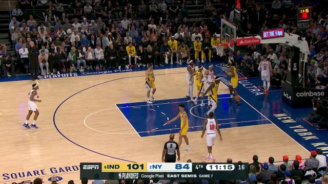 NBA季后赛：步行者vs尼克斯G7第4节中文解说回放