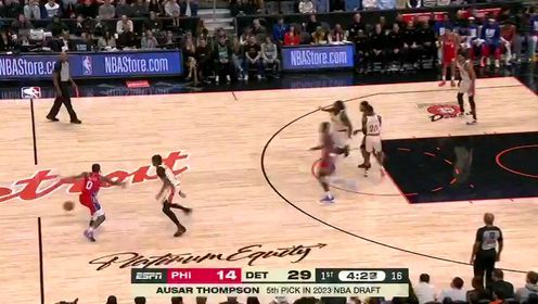 《NBA全场集锦》【回放】76人vs活塞第1节英文原声回放
