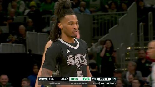 《波士顿凯尔特人》NBA常规赛：马刺vs凯尔特人第2节中文解说回放