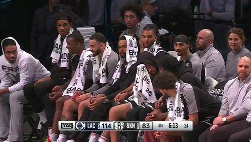 《布鲁克林篮网》【回放】NBA常规赛：快船vs篮网第4节英文原声回放