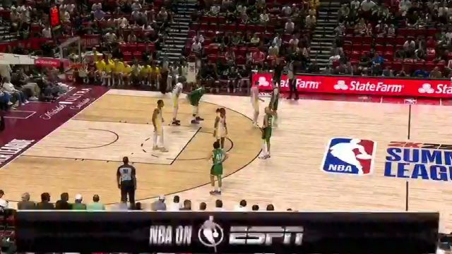 NBA夏季联赛：凯尔特人vs湖人第4节英文原声回放