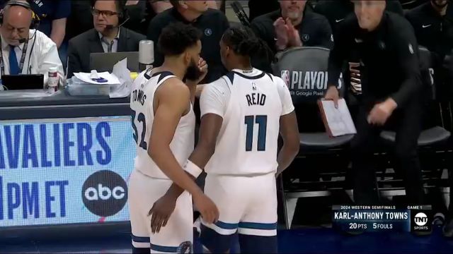 NBA季后赛：森林狼vs掘金第4节中文解说回放