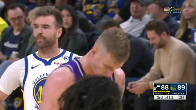 NBA常规赛：爵士vs勇士第3节英文原声回放