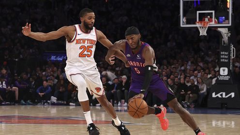 《NBA全场集锦》【球星】奎克利vs尼克斯集锦 高效砍下22分与唐斯展开对飚