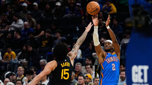 雷霆vs勇士精华回放 亚历山大只打三节砍30+7率7人得分上双