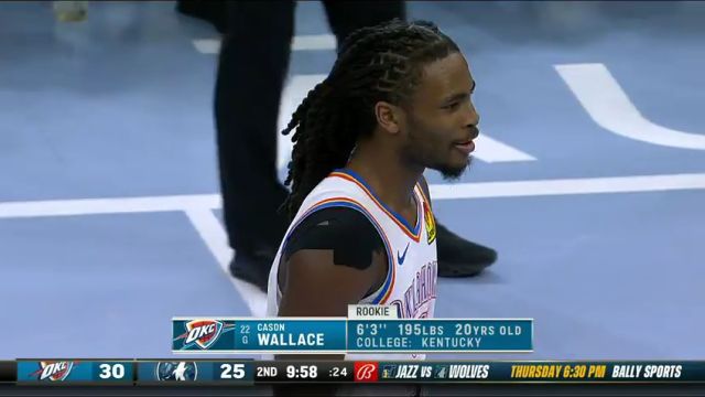 NBA季中锦标赛：雷霆vs森林狼第2节英文原声回放