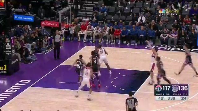 NBA常规赛：奇才vs国王英文原声全场回放