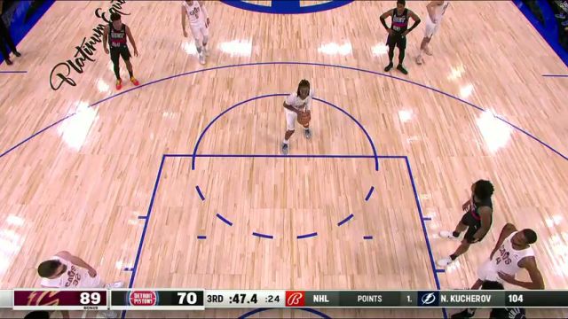 NBA常规赛：骑士vs活塞第3节中文解说回放