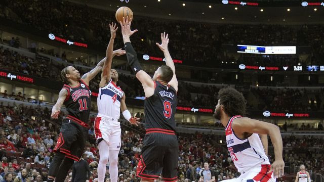 奇才107-105公牛 德罗赞错失绝杀奇才反客为主险胜对手