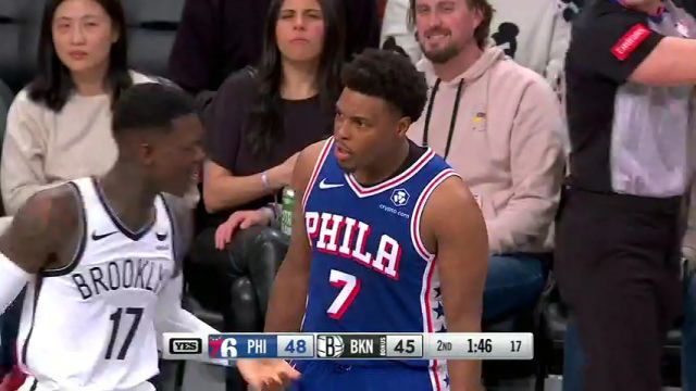NBA常规赛：76人vs篮网第2节英文原声回放