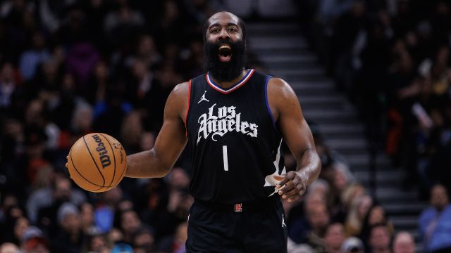 哈登vs猛龙集锦 全场22+10+13拿下快船生涯首个三双