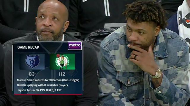 NBA常规赛：灰熊vs凯尔特人第4节英文原声回放