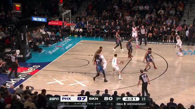 太阳vs篮网第3节英文原声回放