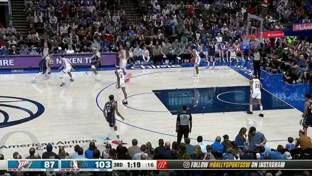  NBA常规赛：雷霆vs独行侠英文原声全场回放