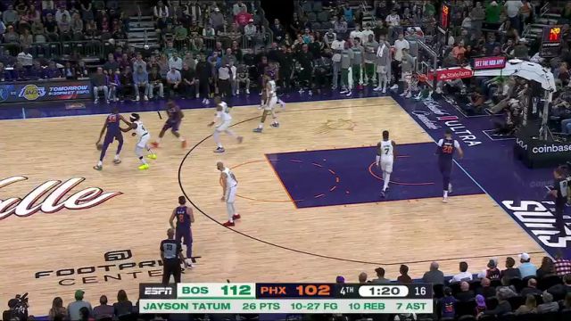 NBA常规赛：凯尔特人vs太阳第4节中文解说回放