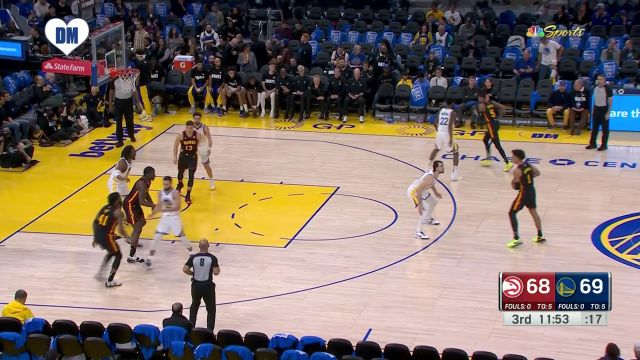 确定不防我吗？贝果断三分出手一箭穿心惩治勇士