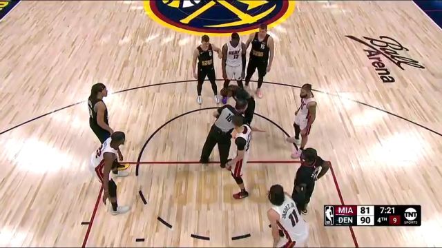 热火vs掘金第4节英文原声回放