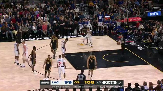 快船vs勇士第4节英文原声回放