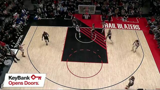 NBA常规赛：快船vs开拓者第2节英文原声回放