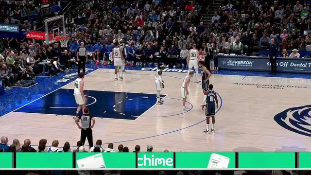 NBA常规赛：凯尔特人vs独行侠第1节中文解说回放