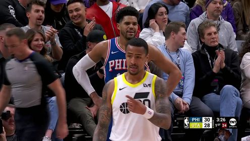 《NBA全场集锦》默契值满分！乔治眼疾手快击地妙传助攻科林斯打成2+1