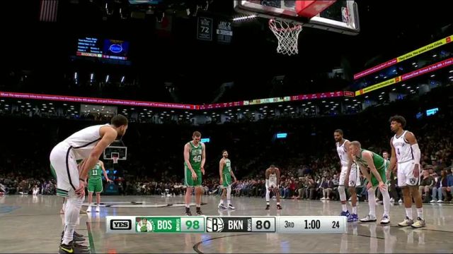 NBA常规赛：凯尔特人vs篮网英文原声全场回放