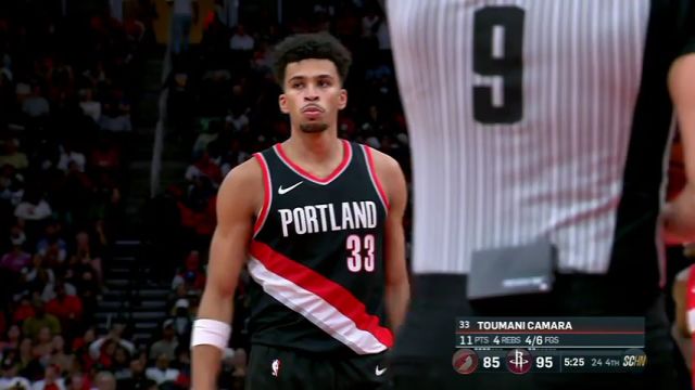 NBA常规赛：开拓者vs火箭英文原声全场回放