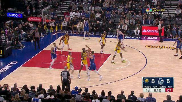 萨博尼斯vs步行者集锦 全能表现砍下21+11+10三双