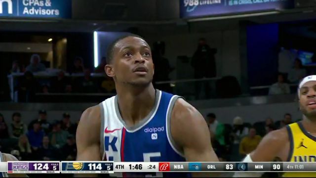 NBA常规赛：国王vs步行者第4节中文解说回放