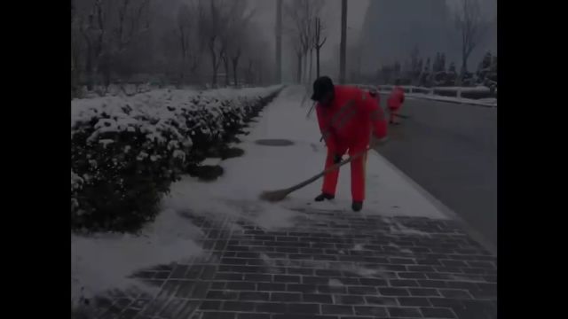 博览视频︱迎雪而行 淄博高新区扫雪除冰保畅通