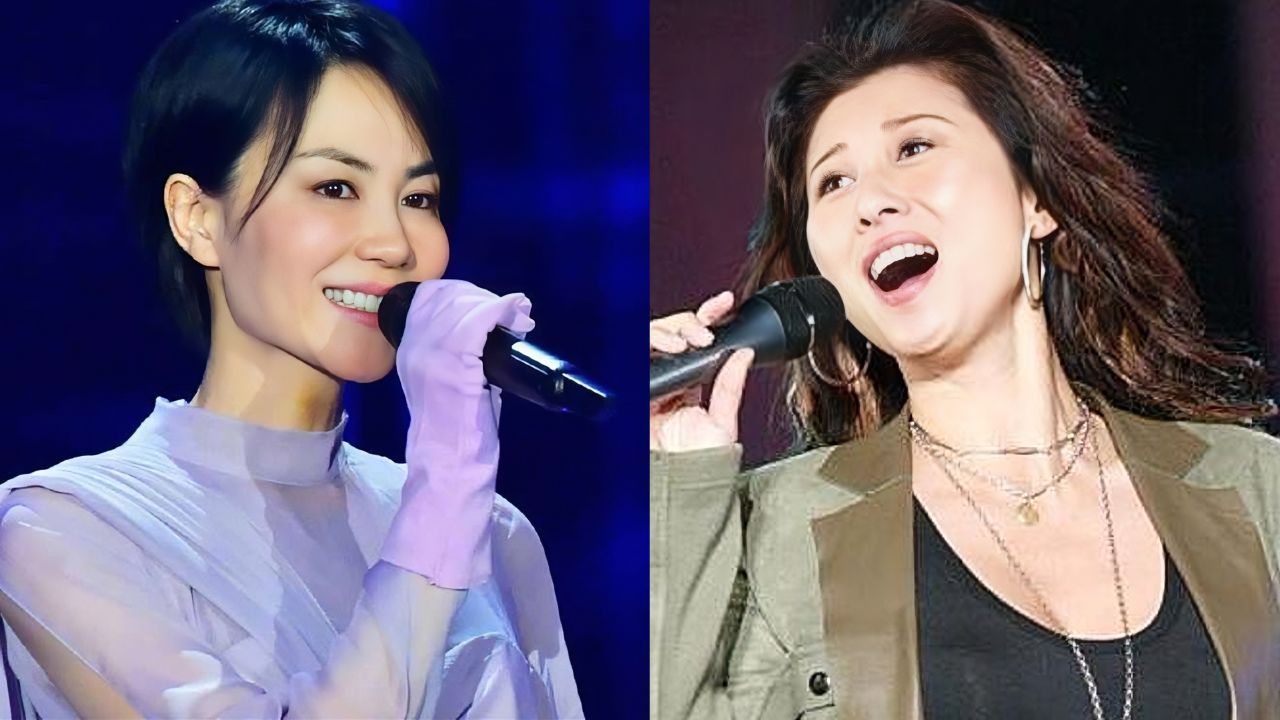 叶倩文王菲打擂台,两人边做俯卧撑边唱歌,谁的唱功更胜一筹?