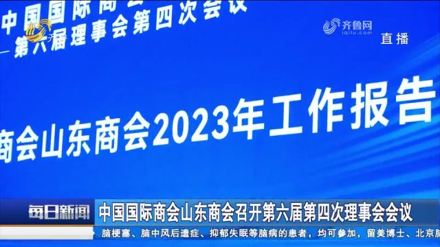 再上新台阶!中国国际商会山东商会召开第六届第四次理事会会议