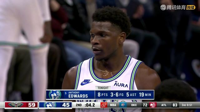 NBA常规赛：鹈鹕vs森林狼中文解说全场回放