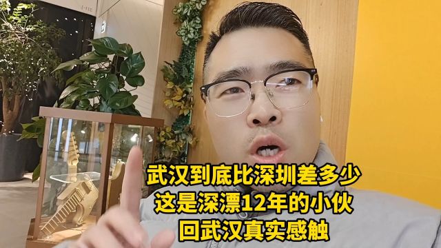 武汉到底比深圳差多少,这是深漂12年的小伙回武汉真实感触