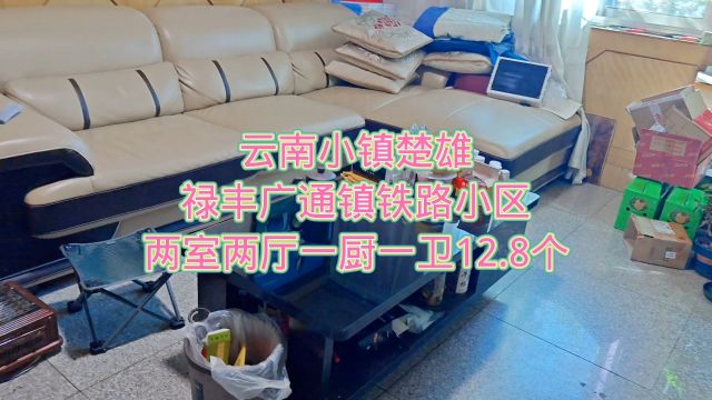 云南小镇楚雄禄丰广通镇铁路小区两室两厅一厨一卫12.8个