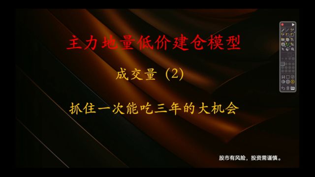 地量地价强庄建仓模型,每每都有大行情机会