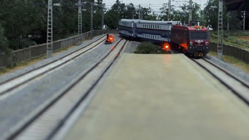 HO 1:87火车模型小站场景