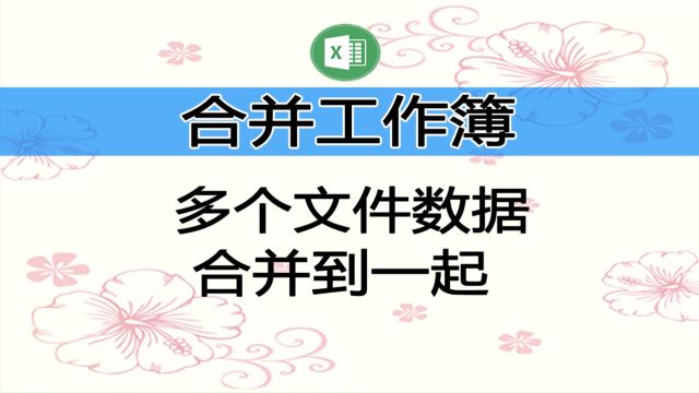 合并工作簿,将多个工作簿的数据合并到一起,展示多种合并技巧,Excel和WPS通用