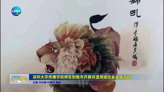 深圳大学传播学院师生到我市开展非遗领域社会实践活动