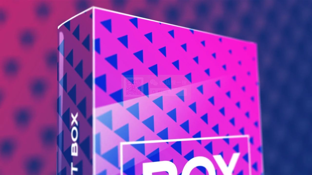 ae模板-数字产品服务包装盒子展示3d海报书籍介绍视频