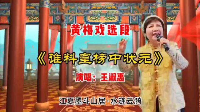 重温经典|黄梅戏选段《谁料皇榜中状元》演唱:王淑惠