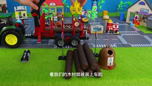 木材装运车玩具